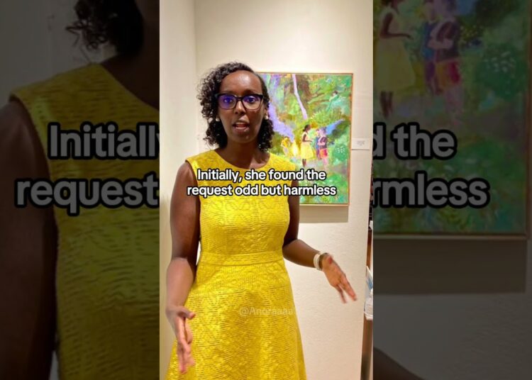 Artist Secretly Painted Neighbor in Yellow Dress #art #dress #artist #wholesome #neighborhood