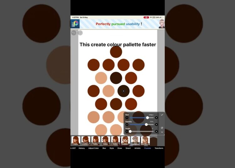 make your colour palette faster #art #ibispaintx