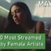Top 100 Most Streamed Songs by Female Artists