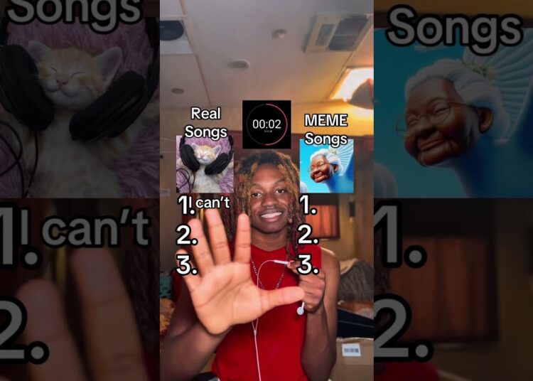 Real Songs VS Meme Songs! #memes #songs #music #quiz