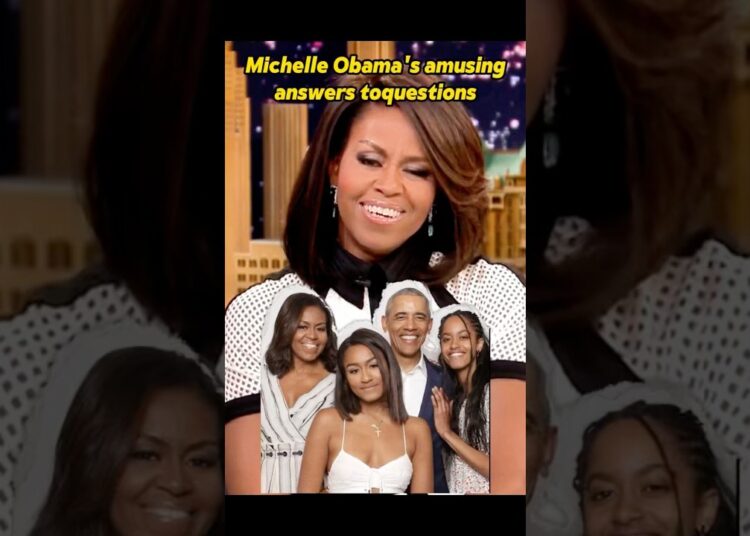Michelle Obama’s Funniest Answer Ever#celebrity #michelleobama #usa#fyp#funny