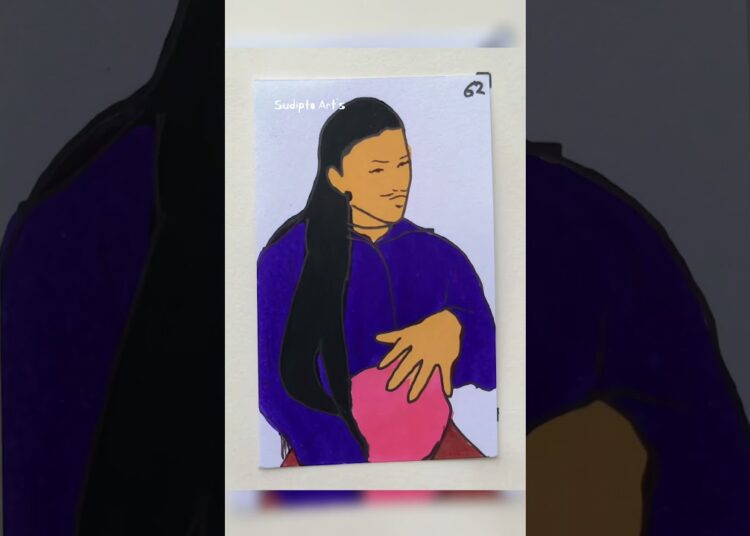 Hello Girl trend ￼ flipbook | artist version | 67 #foryou  #dance #flipbook #art #hellogirl