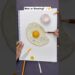 Egg 🍳 Real or Drawing? 🤔 #shorts #egg #drawing #artist #creative #draw #craft