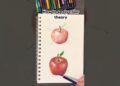 How to elevate art with color theory | 🍎apple colored pencil tutorial #coloring #colortheory #art