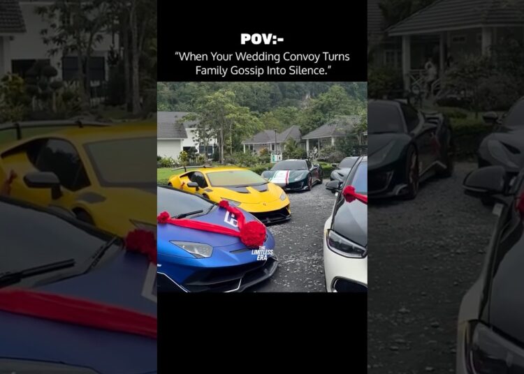 When Your Wedding Convoy Turns Family Gossip Into Silence.