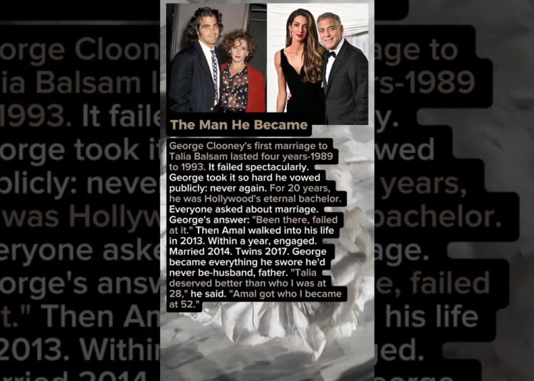 The Man He Became. George Clooney. #shorts #celebrity #hollywood