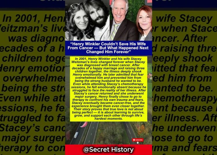 Henry Winkler Couldn’t Save His Wife From Cancer #hollywood #celebrity #shorts