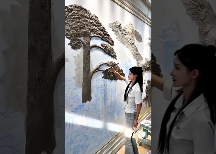 mural art 😱 #beautiful #art #funny #song #music #painting #oilpainting #trend #homedecor #painters
