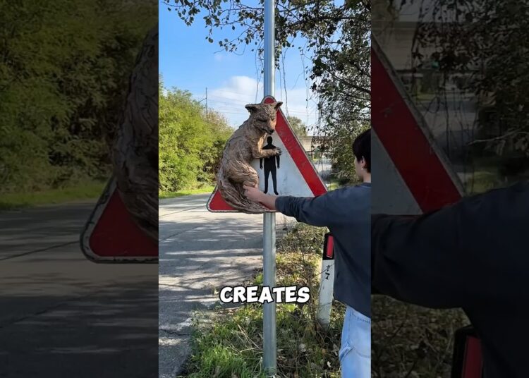 This Artist Uses His Art to Warn People About Real Danger 😳 #shorts