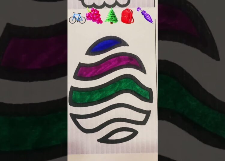 🚲🍇🌲🎒🌂satisfying creative colour art#satisfying #artscraft #artist #shorts #viralvideos #youtube