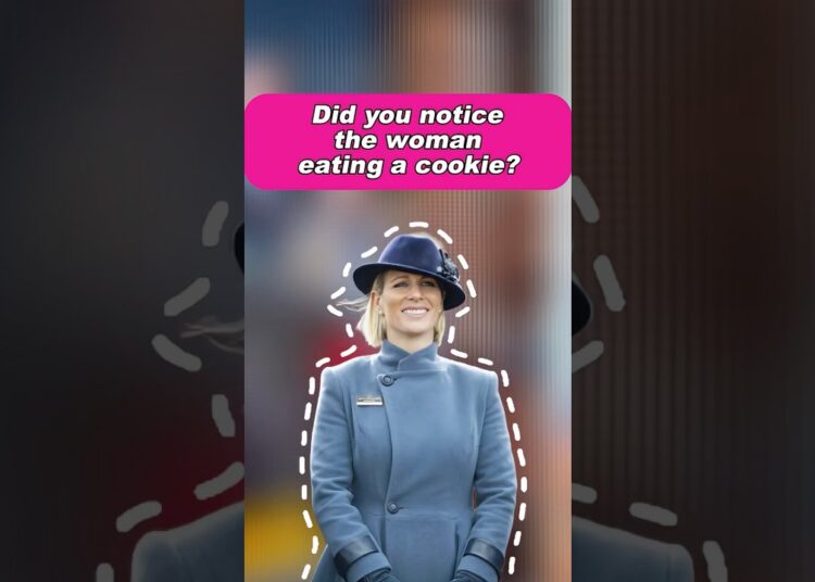 Did you notice the woman eating a cookie? #princessanne #princewilliam #royal