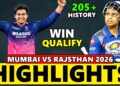 Rajasthan Royals vs Mumbai Indians IPL Match 69 Highlights 2026 | RR VS MI