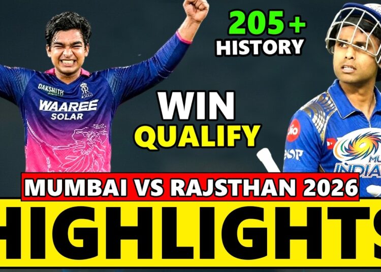 Rajasthan Royals vs Mumbai Indians IPL Match 69 Highlights 2026 | RR VS MI
