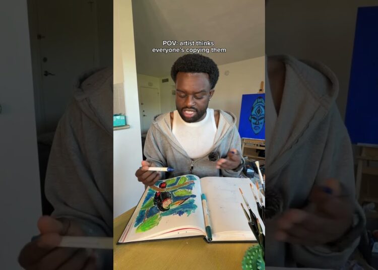 Artist thinks everyone’s copying them #artteacher #artschool #artstudent #art #artist