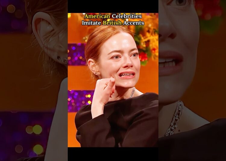 American celebrities imitate British accents 😱#celebrity #emmastone #millybobbybrown #annakendrick