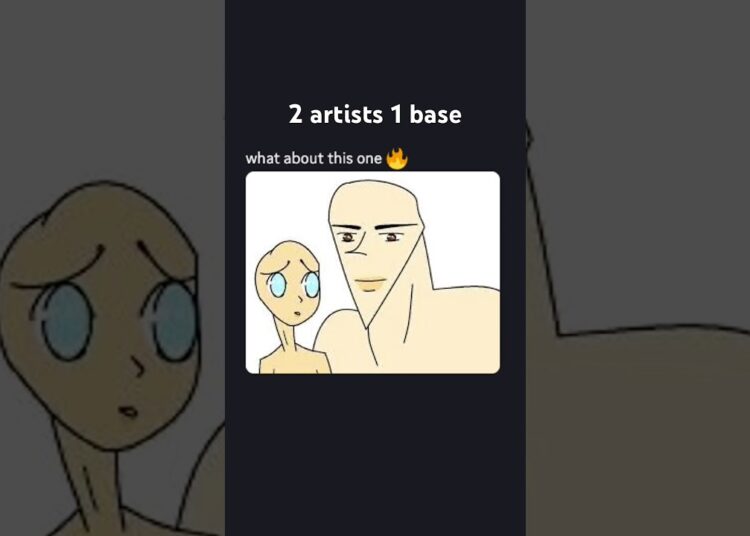 2 artists 1 base #art #artist #draw #drawing