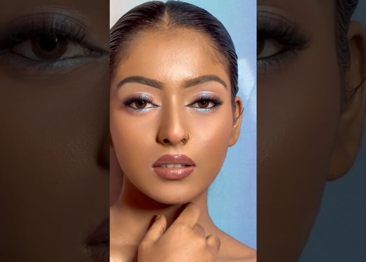 Glam Makeup Tutorial 🌸 #makeup #fashion #art #artist #shorts #viral @Creativesamratofficial