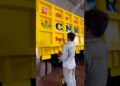 Street Artist Painting Stunning Art on Truck | Satisfying Truck Art Process #shorts #art #viral