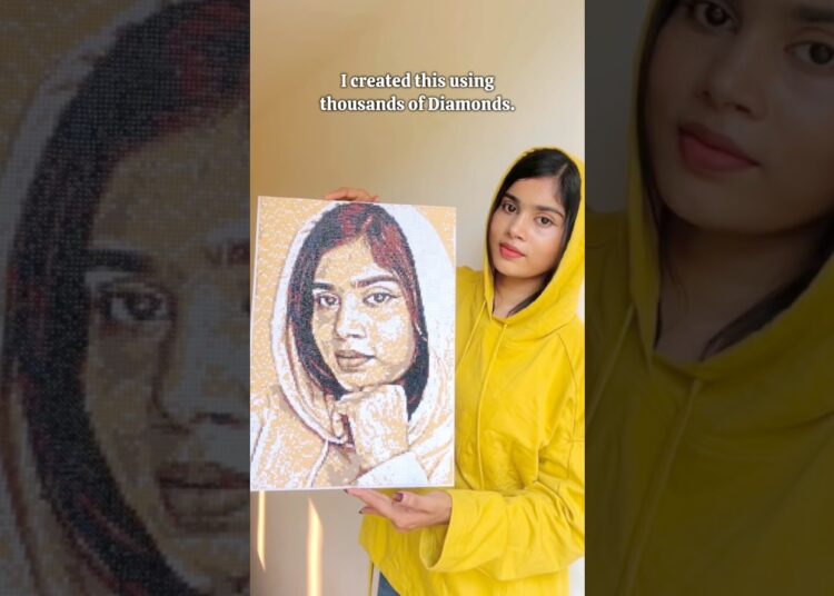 Create Your Custom Diamond Painting with @qbrix-world #diy #painting #shorts #artist