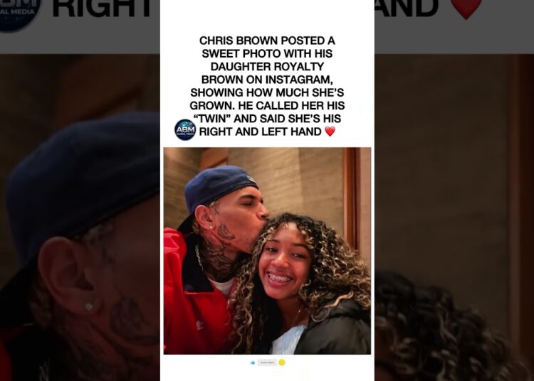 Chris Brown Shares Sweet Photo With Daughter Royalty – “My Twin” ❤️ #chrisbrown #royaltybrown #fyp