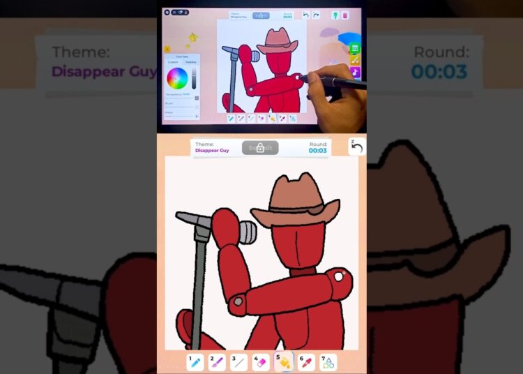 Drawing Disappearing Guy (TADC) in Roblox Speed Draw #roblox #art #speeddraw
