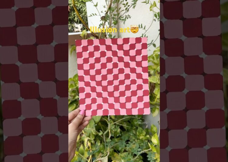 The end is so trippy😵‍💫🤯😮🪄 #art #illusion #viralvideo #painting #diy #craft #satisfying #shorts