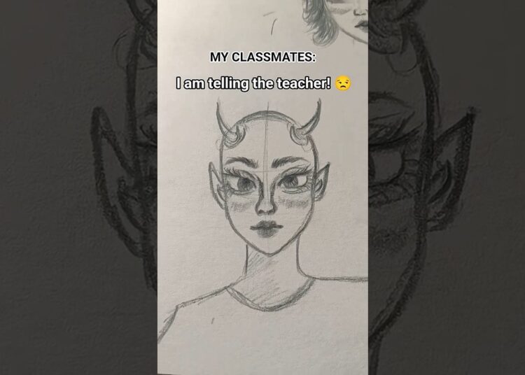 POV – you started drawing in class💀#artist #relatable #artistlife#class#artiststruggles#art#shorts
