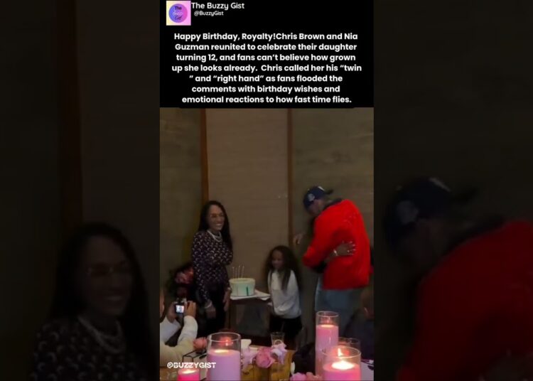 Chris Brown Celebrates Daughter Royalty’s 12th Birthday With Sweet Family Moment#trending