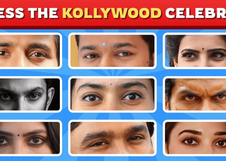 Guess the Kollywood Celebrity by Their Eyes | Tamil Cinema Quiz | Tamil Actor Quiz Challenge