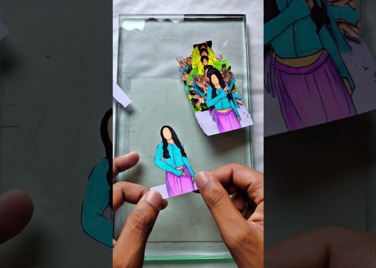 67 on paper dance artist virsion #shorts #viral #flipbook #artist