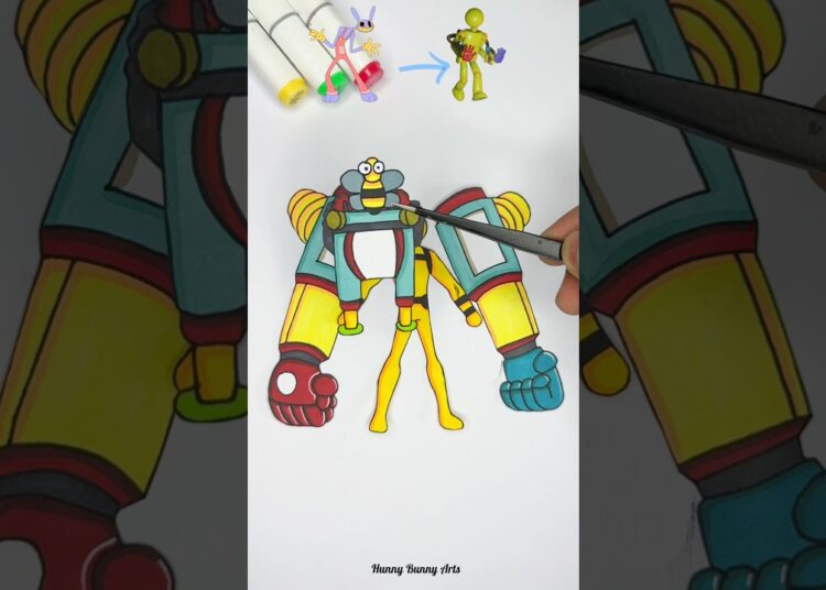 Turn Jax into Player Poppy Playtime With Mixing Items 🥰❤️ #art #satisfying #shortvideo