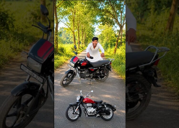 Mini bullet Royal V/s New splendor bike testing ✅#viralvideo
