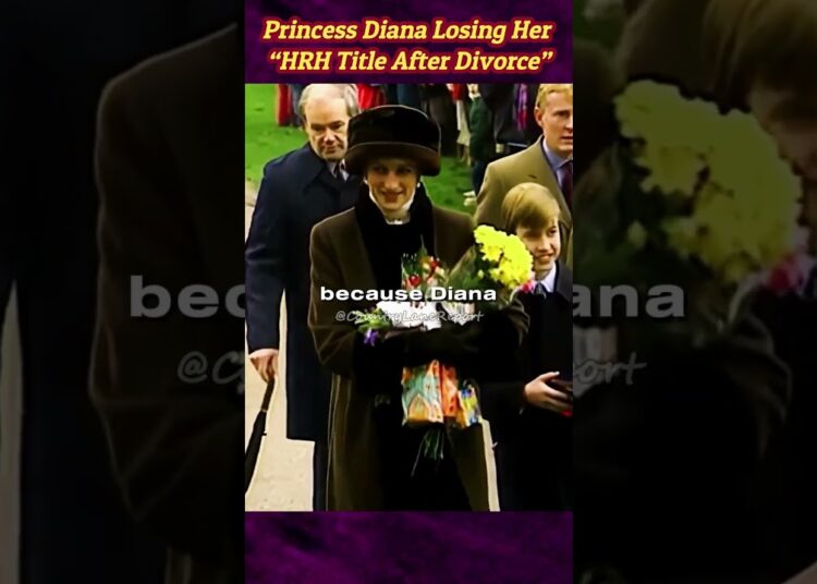 When Princess Diana Lost Her Title  #charles #diana #charles #fyp #royals
