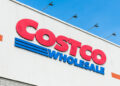 Close up of Costco storefront
