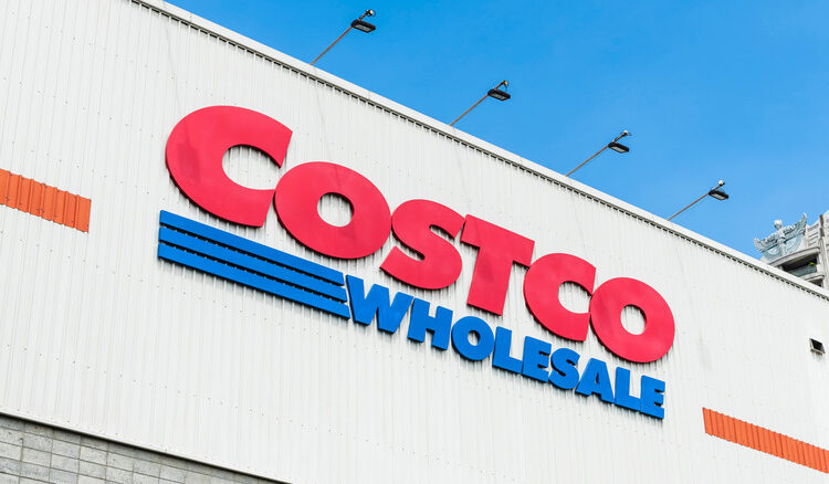 Close up of Costco storefront