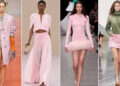 collage of peony pink on Spring 2026 runways