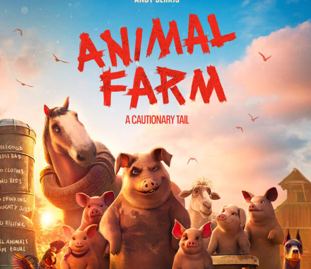 The poster for the newly released 2026 animated comedy film version of 'Animal Farm'
