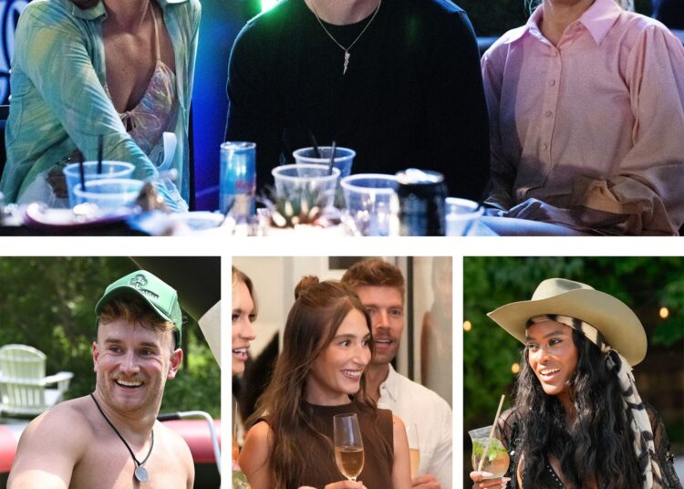 Image may contain Mauro Caviezel Aimee Osbourne Eileen Abad Stone Phillips Clothing Hat Adult Person and Accessories