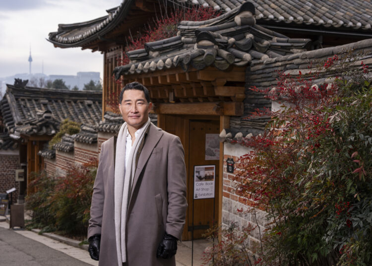 Korean American actor Daniel Dae Kim poses for a photo during a visit to Bukchon Hanok Village in Jongno District, central Seoul in an episode of the CNN travel show ″K-Everything″ [CNN]