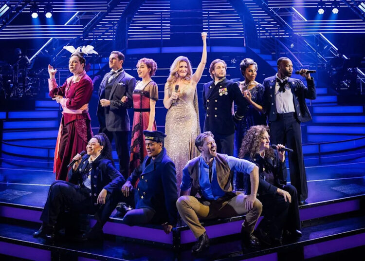 The cast of 'Titanique' on BroadwayCredit: Evan Zimmerman for MurphyMade