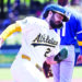 Athletics use timely hits, stellar bullpen to claim series win against Royals