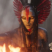 an alien warrior from a sci-fi film