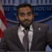 Aziz Ansari Plays Kash Patel in 'Saturday Night Live' Cold Open, Explains Why He's a Trailblazer & Should Be Celebrated - Watch Now! - Just Jared - Celebrity News and Gossip