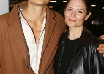 Ben Ahlers and Louisa Jacobson in New York City on April 14, 2022Credit: Bruce Glikas/WireImage