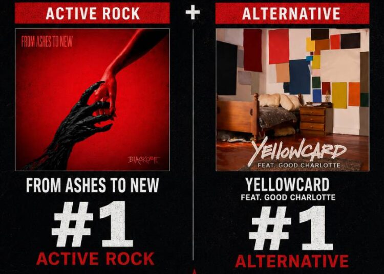 Better Noise Music Celebrates Major Milestone At Radio With From Ashes To New And Yellowcard