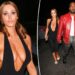 Bianca Censori spills out of her plunging bodysuit on movie date night with Kanye West