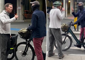 Biking Benedict Cumberbatch has heated 'road rage' fight with cyclist