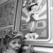 Mae Questel poses in 1978 with a poster of Betty Boop.
