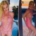 Britney spears slaps butt, dances in hot pink mini dress