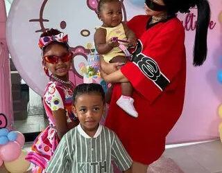 Cardi B with her kids.Credit: iamcardib/Instagram